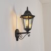 Hongkong Wandlamp voor buiten, Wandlamp Zwart, 1-licht