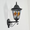 Hongkong Wandlamp voor buiten, Wandlamp Zwart, 1-licht