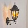Hongkong Wandlamp voor buiten, Wandlamp Zwart, 1-licht