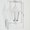 Hongkong Wandlamp voor buiten, Wandlamp Wit, 1-licht