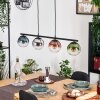 Gastor Hanglamp, Kogellampje, Hanglamp Blauw, Chroom, Groen, Duidelijk, Koperkleurig, Rookkleurig, 4-lichts