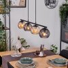 Koyoto Hanglamp, Kogellampje, Hanglamp Amber, Rookkleurig, 4-lichts
