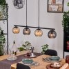 Koyoto Hanglamp, Kogellampje, Hanglamp Amber, Rookkleurig, 4-lichts