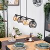 Koyoto Hanglamp, Kogellampje, Hanglamp Amber, Rookkleurig, 4-lichts