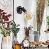 Geira Plafondspot, Wandlamp, Muurspot Zwart, 1-licht