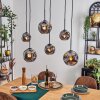 Ripoll Hanglamp, Kogellampje, Hanglamp Rookkleurig, 6-lichts