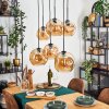 Ripoll Hanglamp, Kogellampje, Hanglamp Amber, 6-lichts