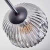 Ripoll Plafondlamp, Kogellampje Amber, Duidelijk, Rookkleurig, 6-lichts