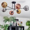 Ripoll Plafondlamp, Kogellampje Chroom, Goud, Koperkleurig, Rookkleurig, 6-lichts