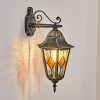 Hongkong Wandlamp voor buiten, Wandlamp Goud, Zwart, 1-licht