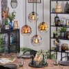 Ripoll Hanglamp, Kogellampje, Cluster hanglamp Goud, Duidelijk, Koperkleurig, Rookkleurig, 4-lichts