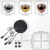 Ripoll Hanglamp, Kogellampje, Cluster hanglamp Goud, Duidelijk, Koperkleurig, Rookkleurig, 4-lichts
