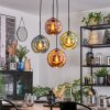 Ripoll Hanglamp, Kogellampje, Cluster hanglamp Blauw, Groen, Koperkleurig, 4-lichts