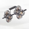 Koyoto Plafondlamp, Kogellampje Rookkleurig, 8-lichts