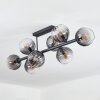 Koyoto Plafondlamp, Kogellampje Duidelijk, Rookkleurig, 8-lichts
