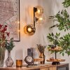Koyoto Kogellampje, Wandlamp Amber, Duidelijk, 3-lichts