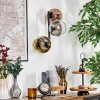 Koyoto Kogellampje, Wandlamp Goud, Duidelijk, Koperkleurig, Rookkleurig, 3-lichts