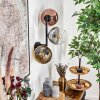 Koyoto Kogellampje, Wandlamp Goud, Duidelijk, Koperkleurig, Rookkleurig, 3-lichts