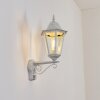 Hongkong Wandlamp voor buiten, Wandlamp Wit, 1-licht, Bewegingsmelder