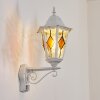 Hongkong Wandlamp voor buiten, Wandlamp Wit, 1-licht, Bewegingsmelder