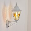 Hongkong Wandlamp voor buiten, Wandlamp Wit, 1-licht, Bewegingsmelder