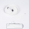 Finsrud Plafondlamp LED Wit, 1-licht