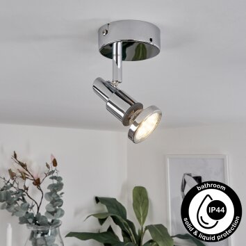 Morges Plafondlamp LED Chroom, 1-licht