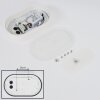 Paleroo Buiten muurverlichting LED Wit, 1-licht