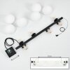 Rascoupet Hanglamp Zwart, 6-lichts