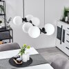 Rascoupet Hanglamp Zwart, 6-lichts