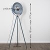 Maloy Staande lamp Grijs, 1-licht