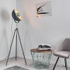 Bagdad Staande lamp Blauw, Chroom, Grijs, 1-licht