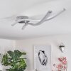 Mohlin Plafondlamp LED Nikkel, Wit, 2-lichts