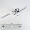 Mohlin Plafondlamp LED Nikkel, Wit, 2-lichts