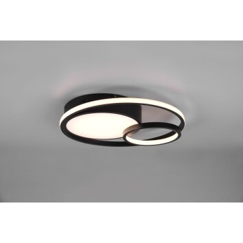Reality Vuelta Plafondlamp LED Zwart, 1-licht