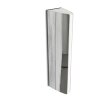 Lutec LEO Buiten muurverlichting LED Chroom, 1-licht