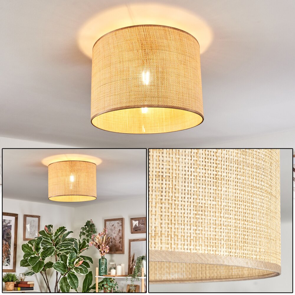 Sabadim Plafondlamp Beige, Natuurlijke kleuren, 1-licht main product photo