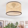 Ramila Plafondlamp Natuurlijke kleuren, Zwart, 1-licht