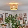 Ramila Plafondlamp Natuurlijke kleuren, Zwart, 1-licht