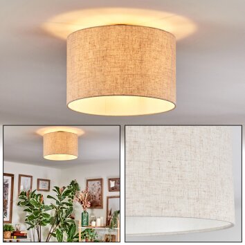 Bassagoda Plafondlamp Beige, Wit, 1-licht Bassagoda Plafondlamp Beige, Wit, 1-licht