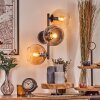 Koyoto Kogellampje, Wandlamp Amber, Duidelijk, Rookkleurig, 3-lichts Koyoto Kogellampje, Wandlamp Amber, Duidelijk, Rookkleurig, 3-lichts