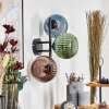 Koyoto Kogellampje, Wandlamp Blauw, Groen, Koperkleurig, 3-lichts