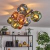 Ripoll Plafondlamp, Kogellampje Blauw, Groen, Koperkleurig, 10-lichts
