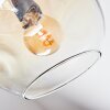 Ripoll Plafondlamp, Kogellampje Amber, Duidelijk, Rookkleurig, 7-lichts