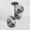 Ripoll Plafondlamp, Kogellampje Rookkleurig, 4-lichts