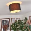 Bassagoda Plafondlamp Zwart, Wit, 1-licht