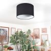 Bassagoda Plafondlamp Zwart, Wit, 1-licht
