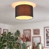 Bassagoda Plafondlamp Zwart, Wit, 1-licht