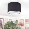 Bassagoda Plafondlamp Zwart, Wit, 1-licht