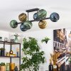 Koyoto Plafondlamp, Kogellampje Blauw, Goud, Groen, 8-lichts